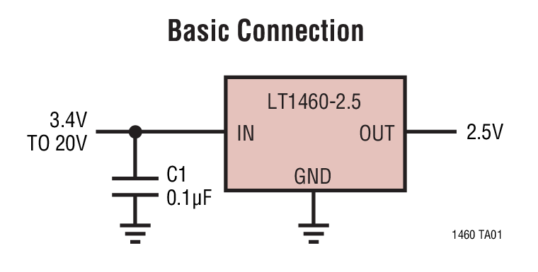 LT1460BIN8-2.5Ӧͼһ